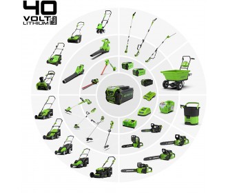Greenworks 40 Volt trimmer en bosmaaier GD40BC Greenworks 40 Volt trimmer en bosmaaier GD40BC