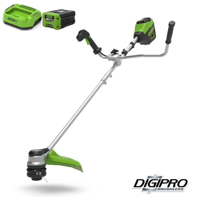 Greenworks 60 Volt trimmer en bosmaaier GD60BCB
